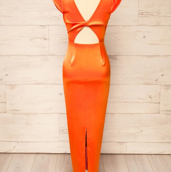 Midi Dress XS Orange - Picture 4 of 4